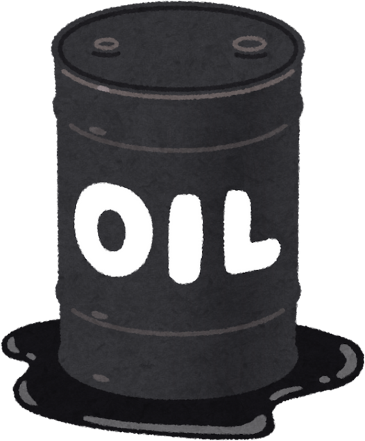 Illustration of a Leaking Oil Drum